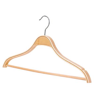 China Multifunctional LEEKING Factory Customized Hot Sale Fashion Non Slip Wooden Hangers for sale