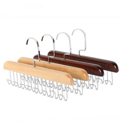 China Multifunctional high quality clothes rack wooden belt and tie rack towel rack for sale