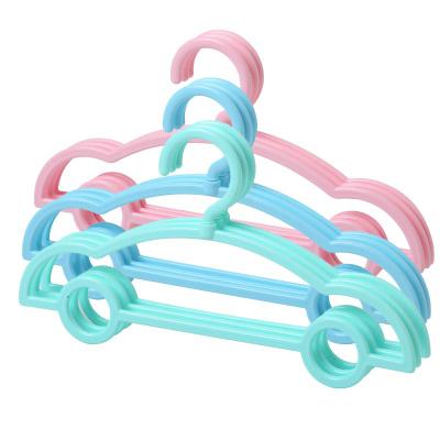 China LEEKING factory multifunctional wholesale of colorful and cute baby and child plastic hangers for sale