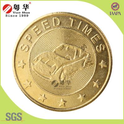 China Gold Brass Color Brass Car WashToken for sale