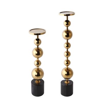 China European Home Decoration Candlesticks Living Room Candle Holder Stainless Steel Home Decoration Candelabra for sale