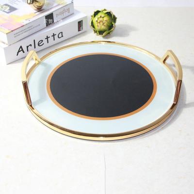 China Modern Viable Art Decor Fruit Bowl Custom Family Decoration Metal Sheet Serving Trays Wholesale for sale