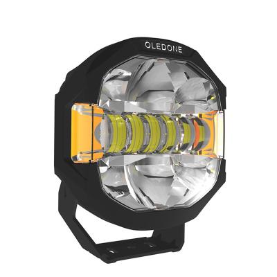 China Oledone Sidershooter/Inch Logo Light/Position New 7 9 Inch Round LED Driving Light CEE R112 Approved 100W Off Road LED Driving Light For Car for sale