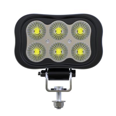 China New Design Truck Flood Lights 60watt 30watt Offroad Spot Lamp Square Led Working Light Driving Light WD-6L30 for sale