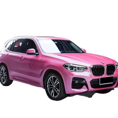 China Business/Luxury Casting Polymeric PVC supper gloss pink metal Vinyl Metallic Car Wrap Vinyl Body Wrap Sticker  Vinyl car wrap roll for sale