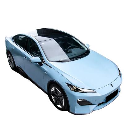 China Exterior Decoration 1.52*18m Full Car Vinyl Wrap PVC Crystal Glacier Blue  PET Backing Car Wrap Vinyl for sale