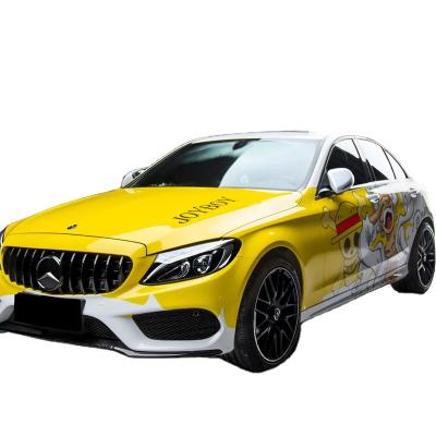 China Exterior Decoration Air Bubble Free Channels  Printed  Car Protection Film full cover wrapping for sale