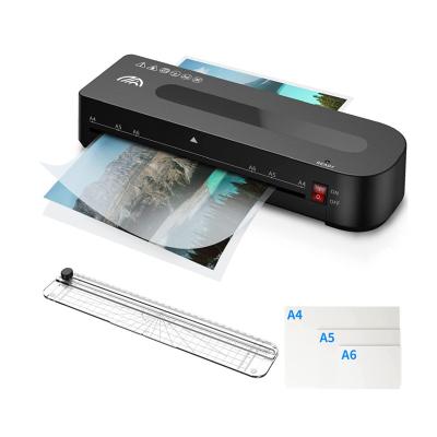 China Manual 2 Roll 320mm Size A4 Laminating Machines Electric Laminator With A4 Laminating Film for sale