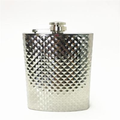 China Custom Flask Hip Metal Hip Flask Traditional Hot Selling Embossed Hip Flask for sale