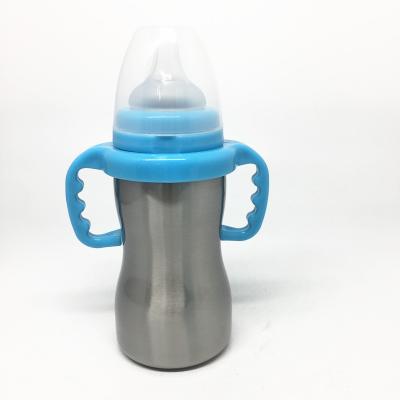 China BPA Free Large Goods 290ml 304 Stainless Steel Single Wall Baby Powder Bottle for sale