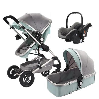 China Multifunctional Purpose Fashionable Baby Kinderwagen 3 in 1 Newborn Compact Stroller Luxury Pram for sale