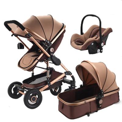 China Multifunctional Purpose Baby Stroller Luxury Baby Stroller 3 in 1 with Baby Strollers OEM En1888 Customized Stainless Steel Frame Logo Packing Wheels for sale