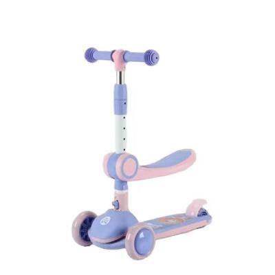 China Widened Foot New Type 3 Balance Wheels PU Wheel Kids Tricycle Instant Multifunctional Cheap Three Toys Electric Kick Child Kids Scooter For Children for sale