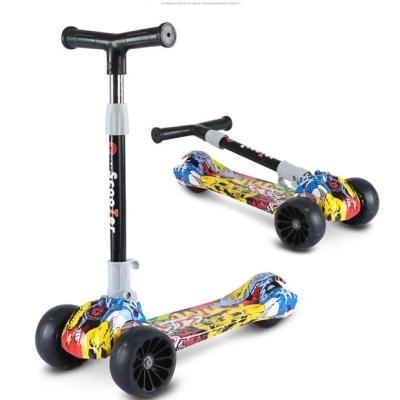 China High Quality Widened PU Flash Wheel Multifunctional Kids Kick Scooter 3 in 1 Pedal Scooter for Baby for 2-7 Years Old for sale