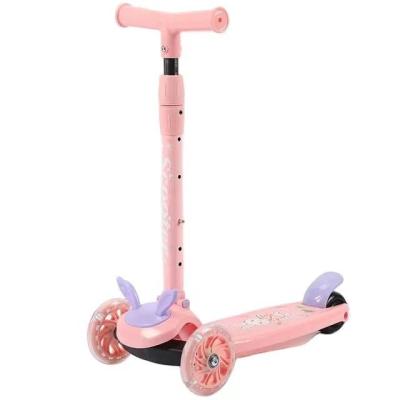 China High Quality Plastic Widened PU Flash Wheel Kids Scooter New Cheap Kids Kick Scooter 3 Three Wheel Kids Toys With Light for sale