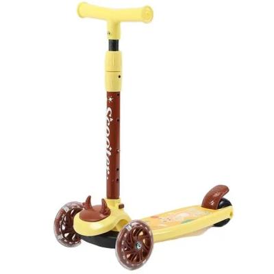 China Wholesale Widened PU Flash Wheel Folding Baby Kids 3 Foot Scooter in Kids 1 Kick 3 Wheels Scooter Children Kids Scooters for Toddler Kids Foldable for sale