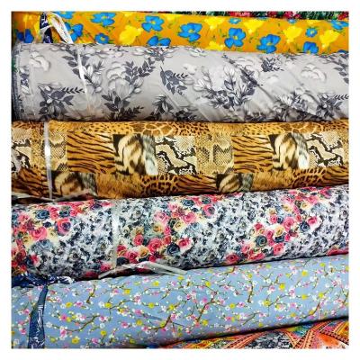 China Four Way Stretch Ready Goods Polyester Fabric With Printing Stretch Material For Women Running Apparel Fabric for sale