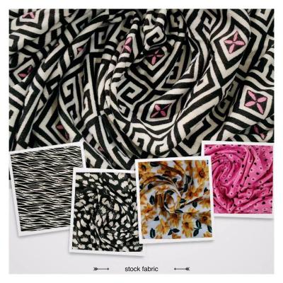 China Anti-Static Chinese Market Sells Like Hot Cakes DTY Double Brush Mixed Cloth Printed Headdress Stock Cloth for sale