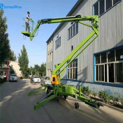 China Widely Moving Trailer Mounted Street Light Spider Boom Lift for sale