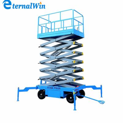 China Factory Directly Supply Aerial Work Construction Electric Scissor Lift Self Moving Mobile Hydraulic Aerial Work Platform Lift for sale