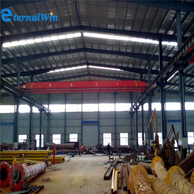 China Price Bridge Crane 12t Single Girder Motor Driven Overhead Crane for sale