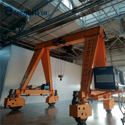 China RTG Gantry Crane Double Girder Rubber Model Tired 30 Ton Container Gantry Crane For Pillar for sale