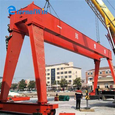 China Customized Other Port Double Container Lifting Beam Cranes Rubber Tire 40t Gantry Cranes for sale