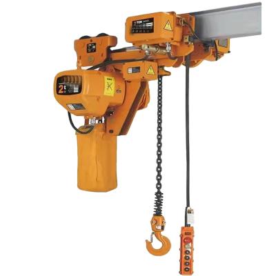 China New warehouse electric chain hoist with trolley hook for sale