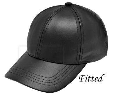 China COMMON high quality custom made leather baseball caps with your own design logo for sale