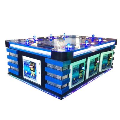 China Copper Wire 10 PLAYER Fishing Game Cabinet Fish Hunter Gambling Game Machine 10 Person Table for sale