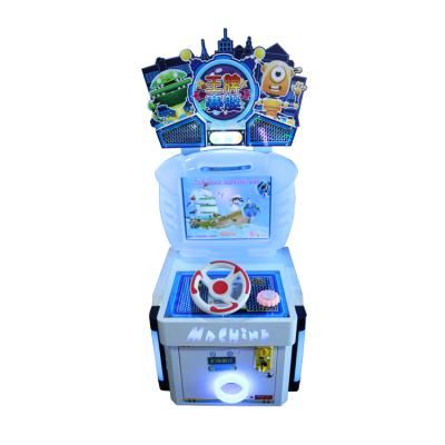 China Colorful Lights Auto Racing Game Simulator Arcade Racing Car Video Games Machine Coin Operated For Kids for sale