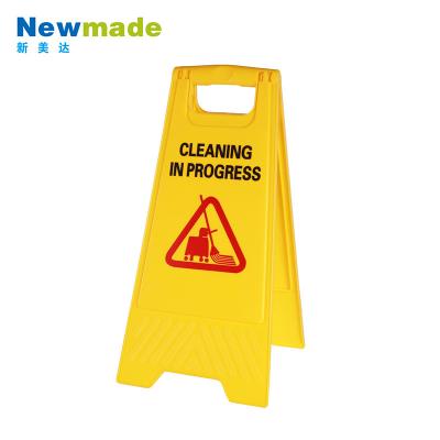 China Plastic Wet Warning Sign Road Safety Cone Caution Board Floor Sign 24 Inch for sale