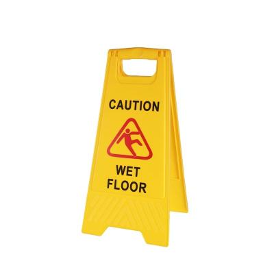 China Yellow A-Frame Safety Warning Sign Caution Safety Warning Board 24 Inch for sale