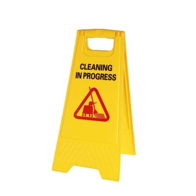 China Plastic Yellow A-frame Safety Warning Sign Caution Safety Warning Board 24 Inch for sale