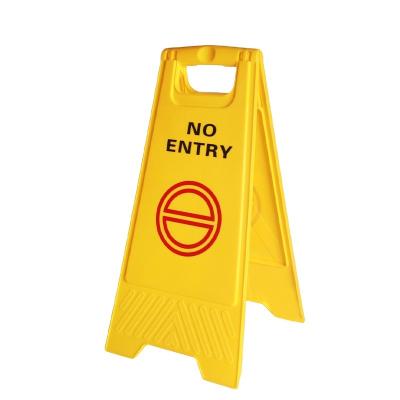 China Yellow Portable A-Frame Safety Warning Sign Caution Safety Warning Board 24 Inch for sale