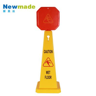 China Road Safety Waterproof Plastic Wet Board Street Cone Caution Floor Sign for sale