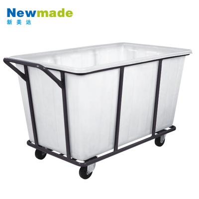 China Hotel Modern Large Size Plastic Laundry Trolley Laundry Trolley Wet Cart for sale