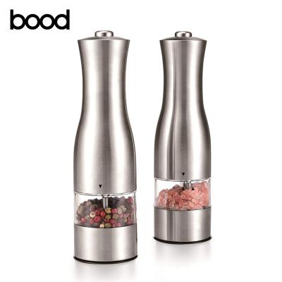 China Sustainable Batteries Powered Electric Salt And Pepper Mill Grinder LFGB CE RoHS Approved for sale