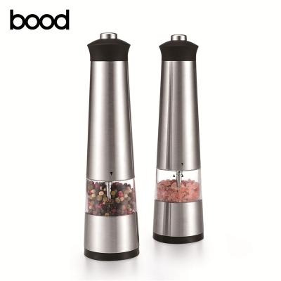 China Sustainable Electric Salt And Pepper Grinder LFGB CE RoHS Approved Spice Mill Tower Design for sale