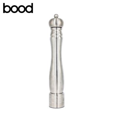 China 8-14 Inch Large Capacity Manual Salt And Pepper Grinder Stainless Steel Body Viable Popular Item for sale