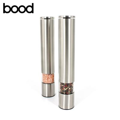 China Durable Manual Amazon Salt and Pepper Mill Stainless Steel Body with Ceramic Core Any Size is Large Capacity Available for sale