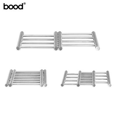 China Europe Stainless Steel Foldable Pot Pad Plate Drying Rack for sale