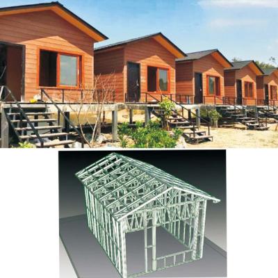 China House Light Steel Frame Fabricated Prefab Beach House for sale