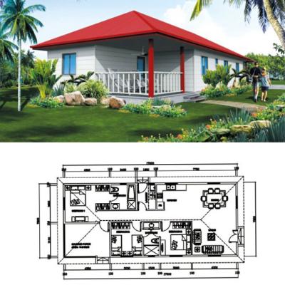 China Steel Fabricated House Steel Building Prefab Residential House Philippines for sale