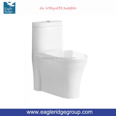 China Popular Double-flush WHITE color bathroom set toilet and basin one piece toliet for sale