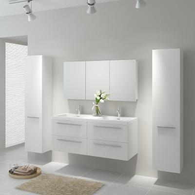 China 2019 Modern Double Sink Bathroom Vanity Set for sale