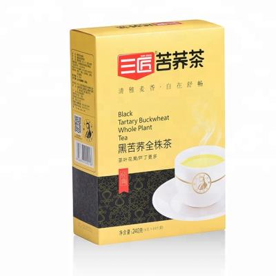 China Sanjiang buckwheat tablet whole plant black tartary tea 240g tea for sale