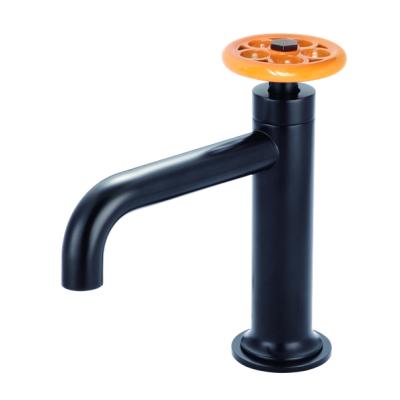 China Black Attic Style Top Control Industrial Basin Faucets Black Faucet for sale