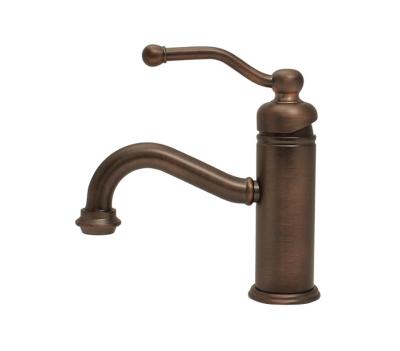 China Deckmount Victorian Single Hole Top Control Bathroom Faucet for sale