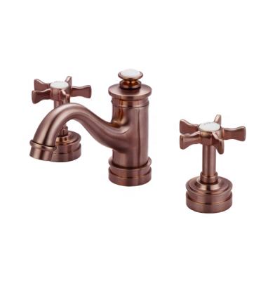 China Widespread Brass Faucets Tower Luxury Style Bathroom Basin Smesiteli for sale